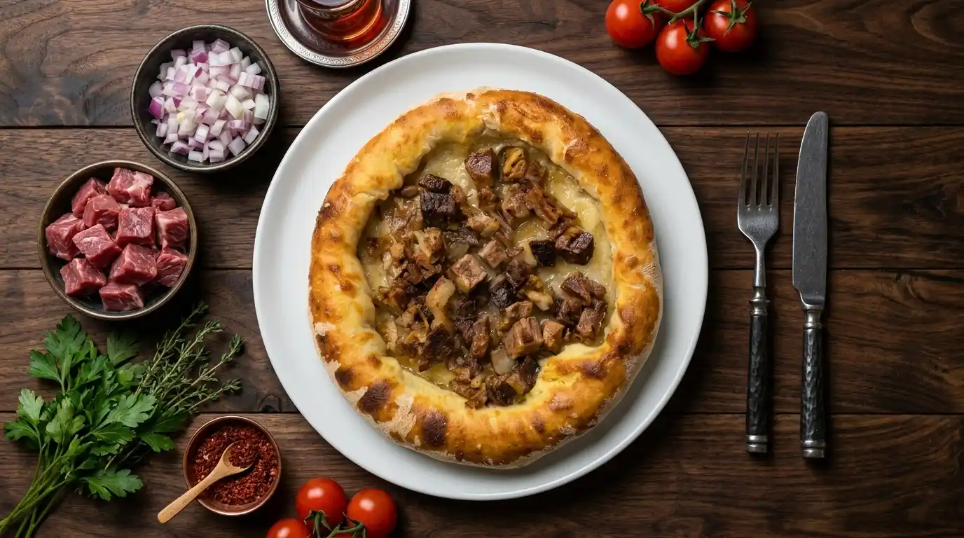 Pita with Fried Meat